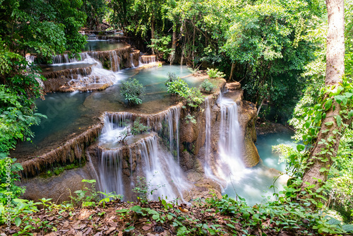 Huai Mae Khamin Waterfall  Famous place in Thailand 