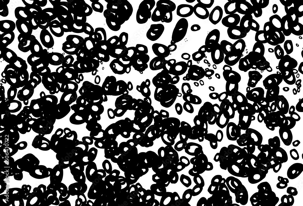 Black and white vector cover with spots. Black and white vector cover with spots.