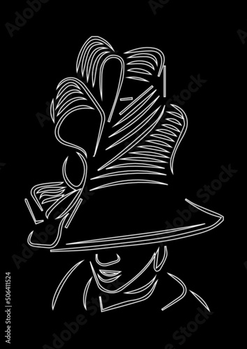 illustration of  hat headwear cap  best graphics design in vector art