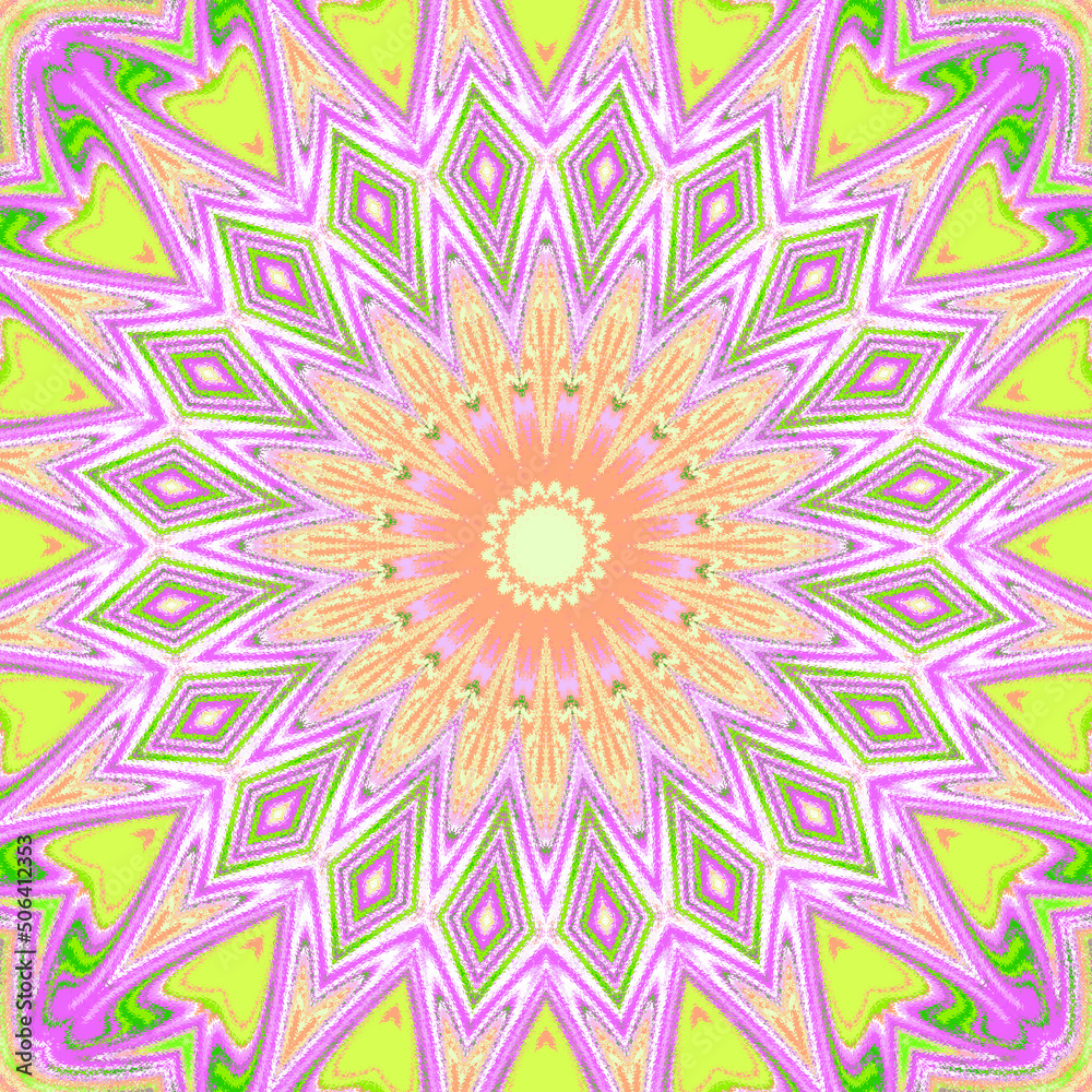 Seamless knit kaleidoscope misaic tile pattern Seamless knit kaleidoscope misaic tile pattern