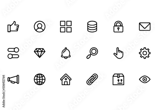 illustration of medium ion icons best graphics design in vector art