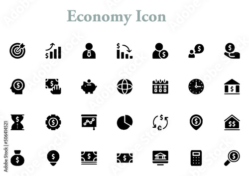 illustration of economy icon best graphics design in vector art