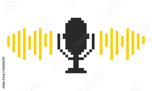 Pixel podcast microphone icon