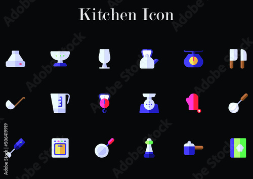 illustration of kitchen icon best graphics design in vector art