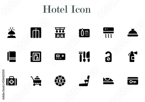 illustration of hotel icon best graphics design in vector art