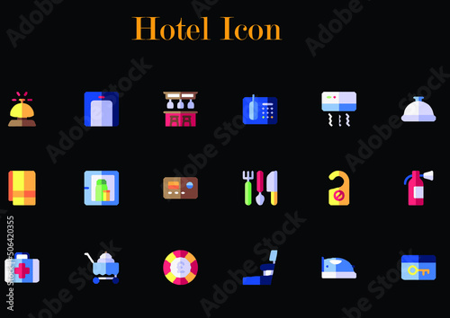 illustration of hotel icon best graphics design in vector art