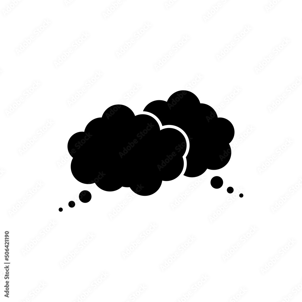 Dialog speech bubbles, message vector icon