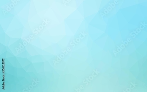 Light BLUE vector polygon abstract background.