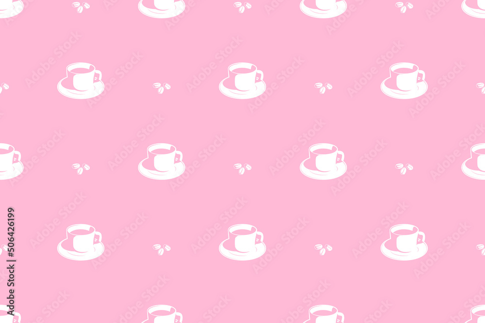 Seamless pattern on the theme of coffee. Seamless pattern on the theme of coffee.