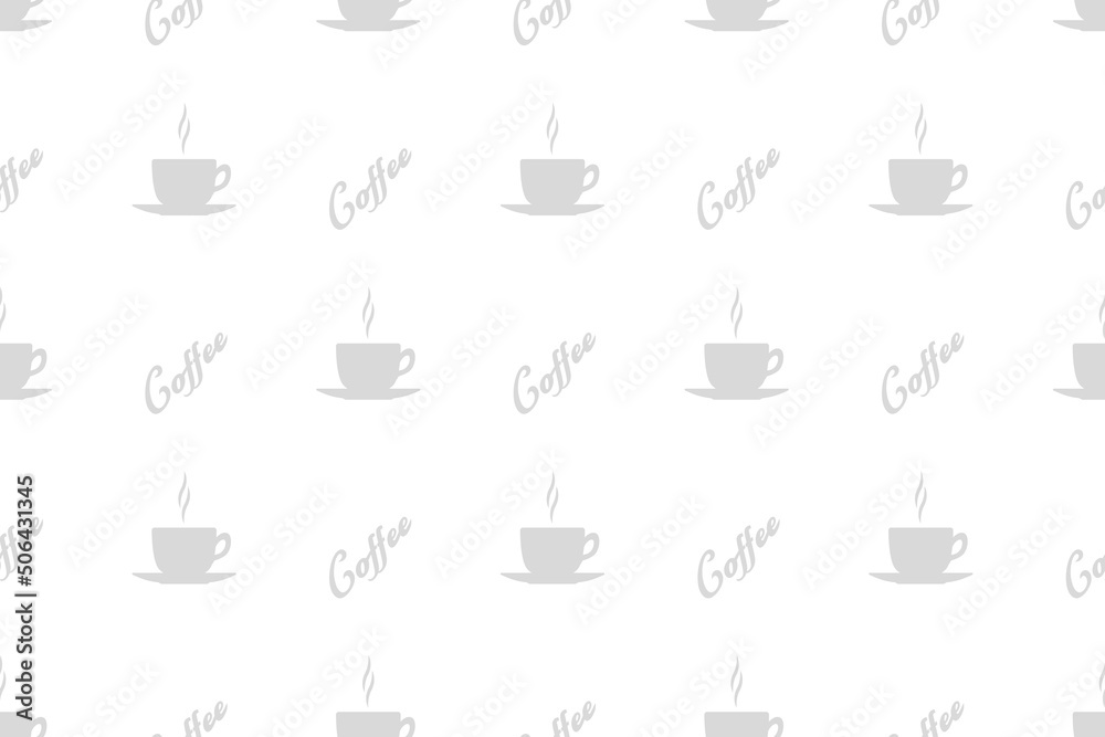 Seamless pattern on the theme of coffee. Seamless pattern on the theme of coffee.