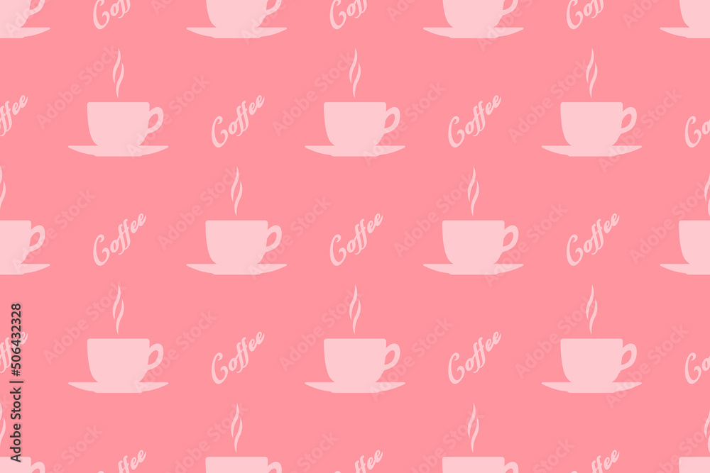 Seamless pattern on the theme of coffee. Seamless pattern on the theme of coffee.