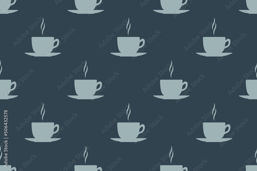 Seamless pattern on the theme of coffee. Seamless pattern on the theme of coffee.