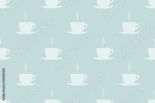 Wallpaper Mural Seamless pattern on the theme of coffee. Torontodigital.ca