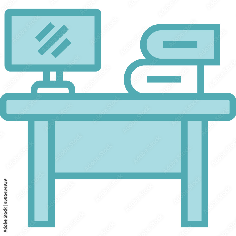 Office Table Icon Office Table Icon