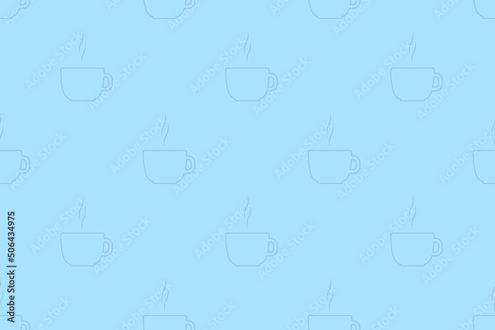 Seamless pattern on the theme of coffee. Seamless pattern on the theme of coffee.