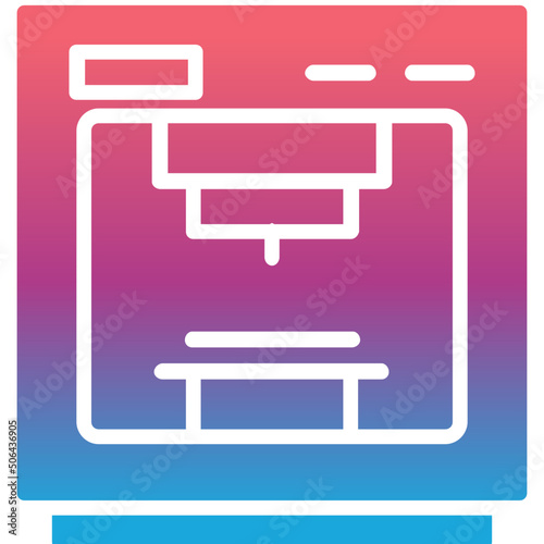 3d Printer Icon 