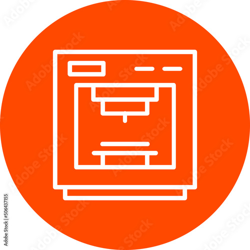 3d Printer Icon 