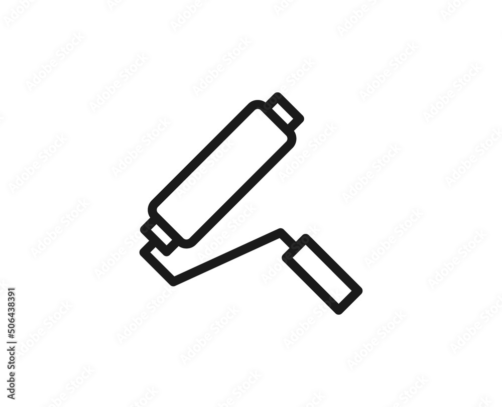 Constraction line icon on white background Constraction line icon on white background