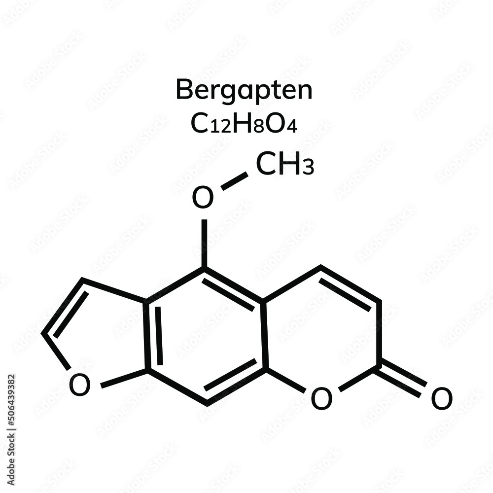 Fototapeta premium Chemical structural formulas on white background