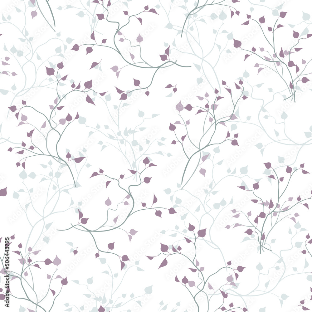 seamless pattern of branches and leaves seamless pattern of branches and leaves