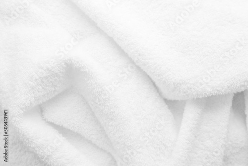 Obraz na plátne texture of white terry cloth close up