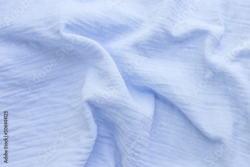 Wallpaper Mural Blue wavy cotton fabric texture. Baby textiles, baby diaper. Baby sheet Torontodigital.ca