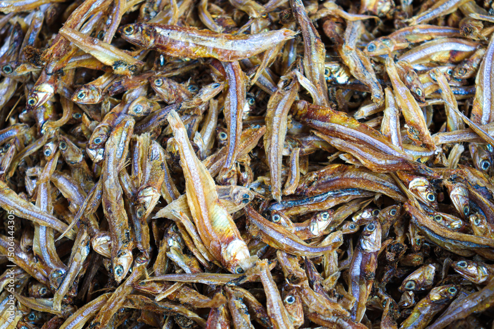 tasty dried and salted fish stock