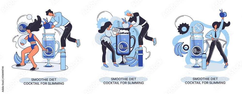 Smoothie as healthy diet cocktail for slimming tiny person concept metaphor. Vegan detox food and drink as organic and vitamin full beverage from straw. Raw ingredient blend nutrition energy and diet Smoothie as healthy diet cocktail for slimming tiny person concept metaphor. Vegan detox food and drink as organic and vitamin full beverage from straw. Raw ingredient blend nutrition energy and diet