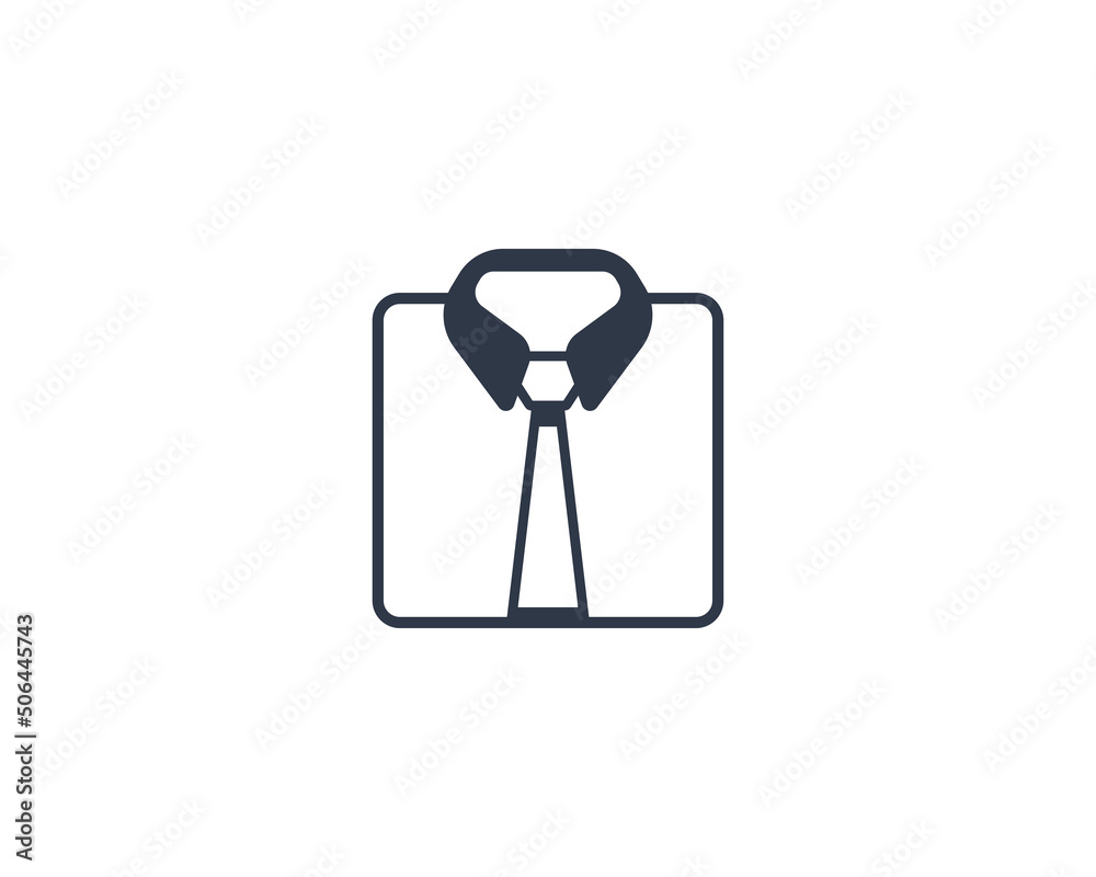 Necktie vector flat emoticon. Isolated Business Shirt illustration. Shirt And Tie icon Necktie vector flat emoticon. Isolated Business Shirt illustration. Shirt And Tie icon