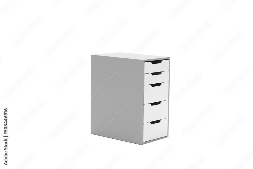 3d locker in the office on a white background,3D rendering 3d locker in the office on a white background,3D rendering