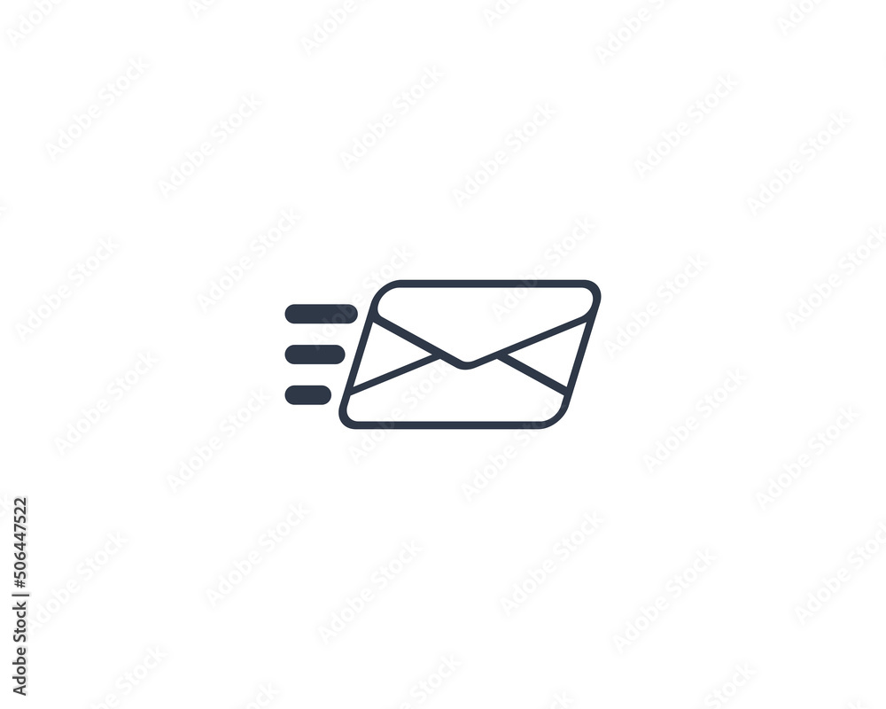 Send E-Mail Vector Isolated Emoticon. Email Icon Send E-Mail Vector Isolated Emoticon. Email Icon