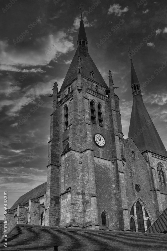 Eglise en noir et blanc