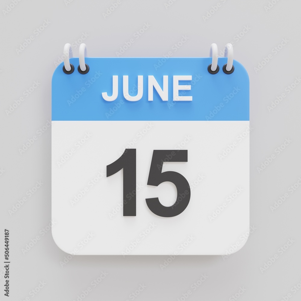 3d rendering of calendar icon 3d rendering of calendar icon