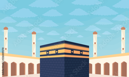 islamic pilgrimage mecca scene