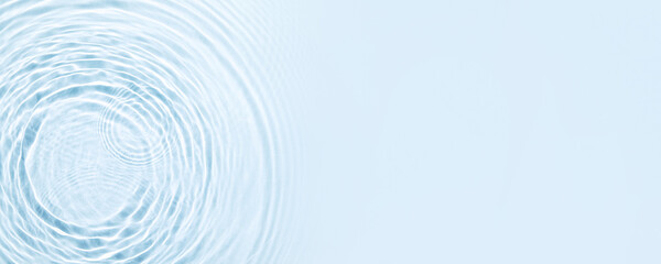 The texture of water on a blue background.