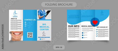 Tri fold medical brochure of a private clinic.