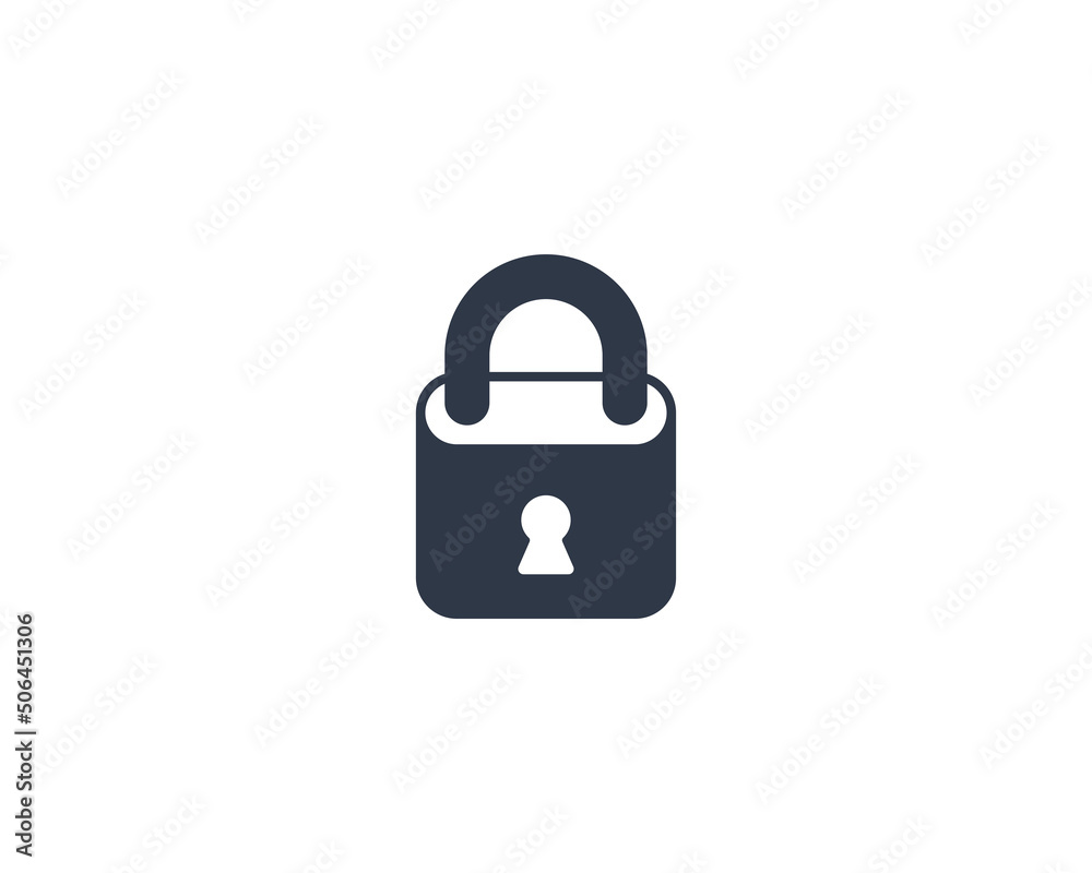 Locked Vector Isolated Emoticon. Closed Lock Emoji Icon Locked Vector Isolated Emoticon. Closed Lock Emoji Icon