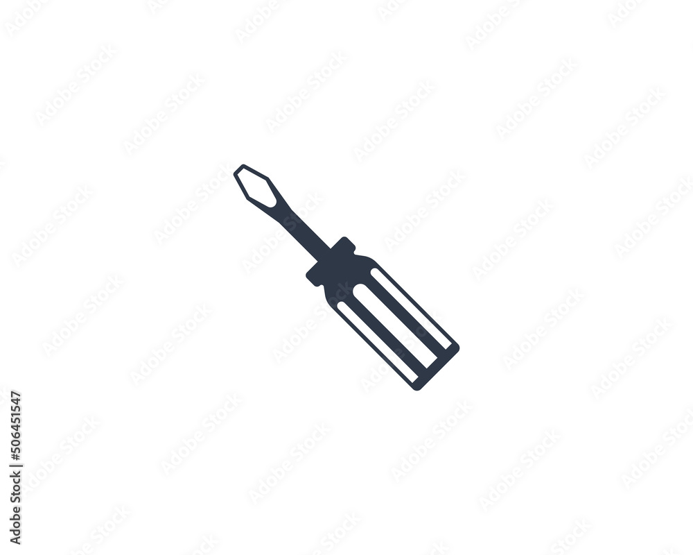 Screwdriver Vector Isolated Emoticon. Screwdriver Icon Screwdriver Vector Isolated Emoticon. Screwdriver Icon