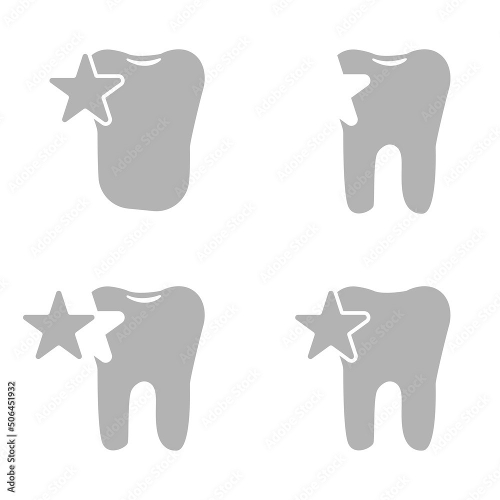 image of a healthy tooth on a white background, vector illustration image of a healthy tooth on a white background, vector illustration