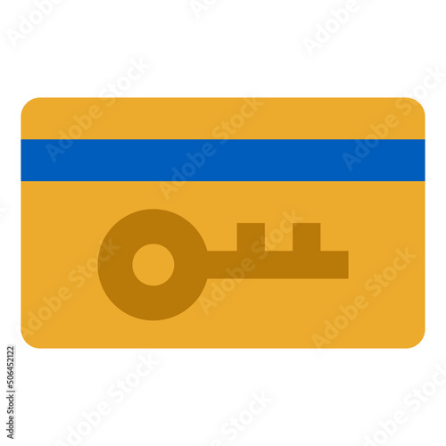 keycard flat icon