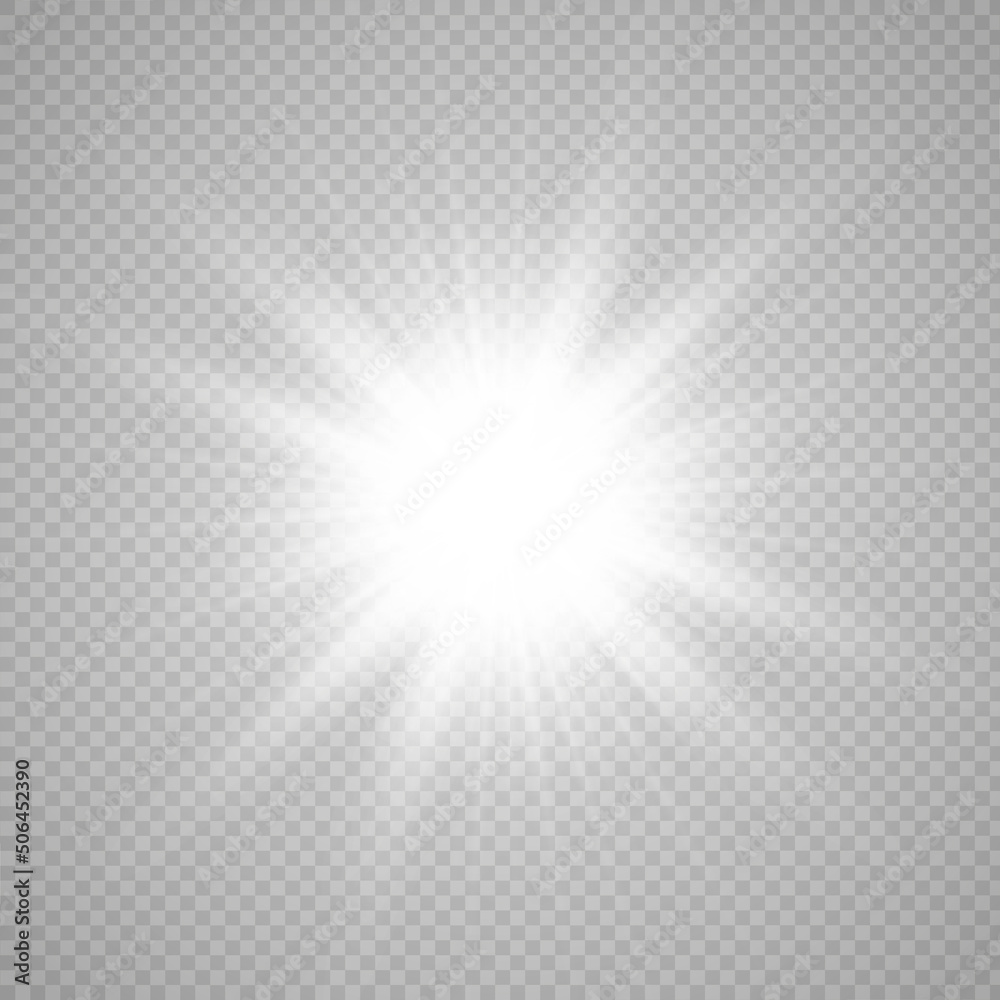 Special lens flash, light effect. The flash flashes rays and searchlight. illust.White glowing light. Beautiful star Light from the rays. The sun is backlit. Bright beautiful star. Sunlight. Glare. Special lens flash, light effect. The flash flashes rays and searchlight. illust.White glowing light. Beautiful star Light from the rays. The sun is backlit. Bright beautiful star. Sunlight. Glare.