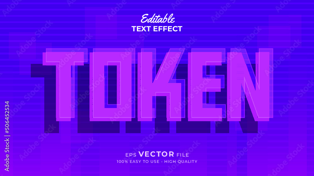 Editable text style effect - metaverse text in futuristic modern style theme