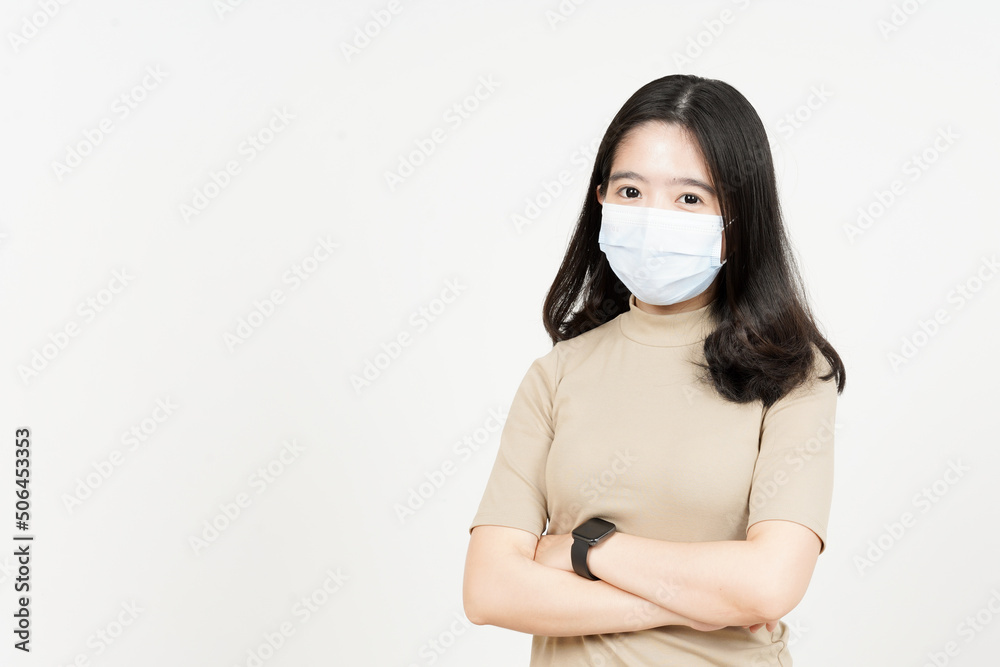 Wearing Medical Mask for Preventing Corona Virus Of Beautiful Asian Woman Isolated On White Wearing Medical Mask for Preventing Corona Virus Of Beautiful Asian Woman Isolated On White