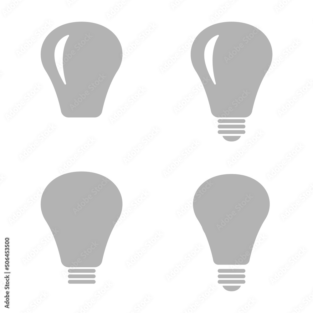 light bulb icon on a white background, vector illustration light bulb icon on a white background, vector illustration
