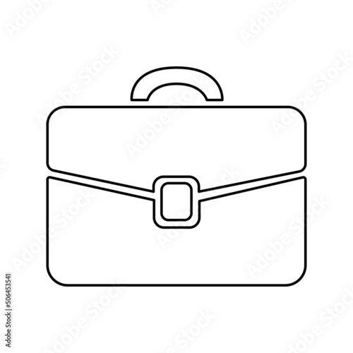 bag icon on a white background, vector illustration