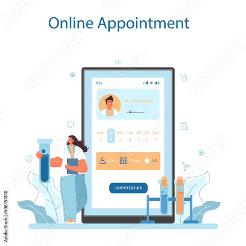 Therapist online service or platform. Healthcare, medicine treatment