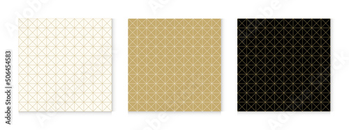 Gold background pattern seamless geometric line abstract luxury design vector.
