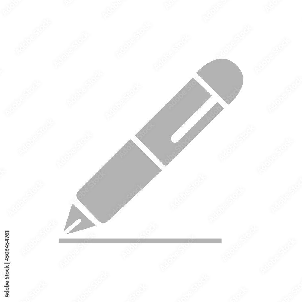 pen icon on a white background, vector illustration pen icon on a white background, vector illustration