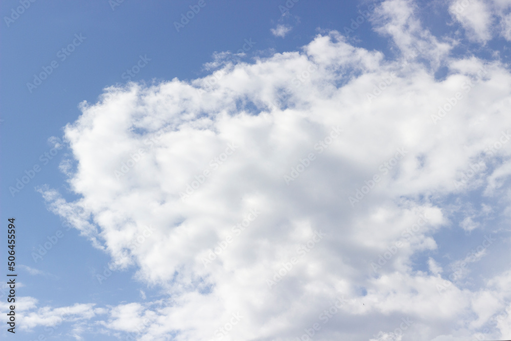 Obraz premium summer blue sky with white clouds