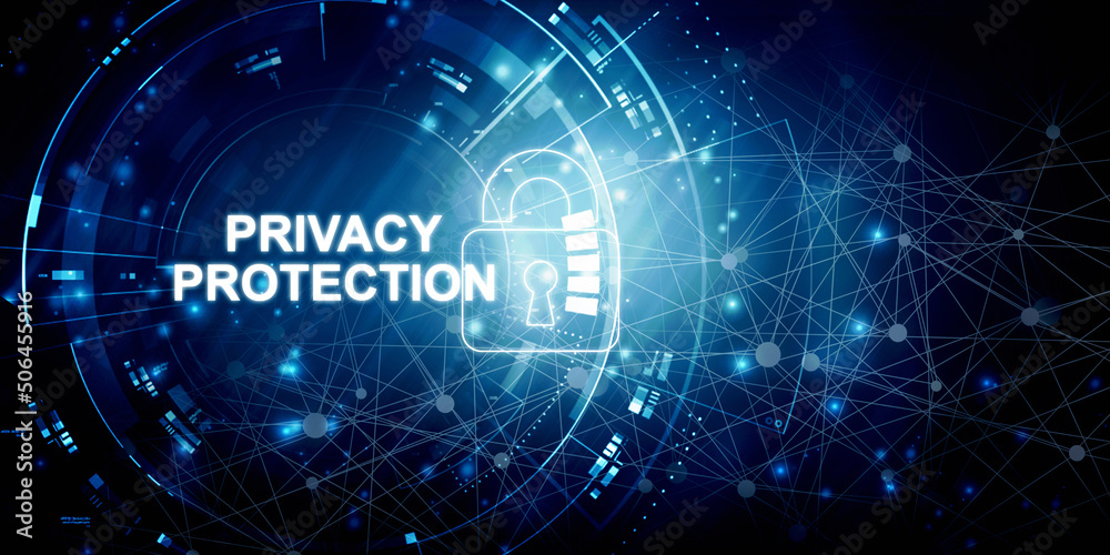 2d illustration privacy protection concept
